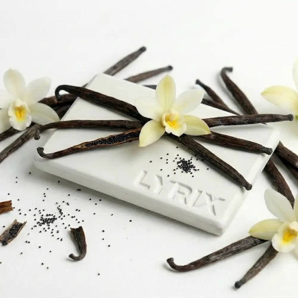 aromatizador de piedra para auto blanca Lyrix – fragancia vainilla