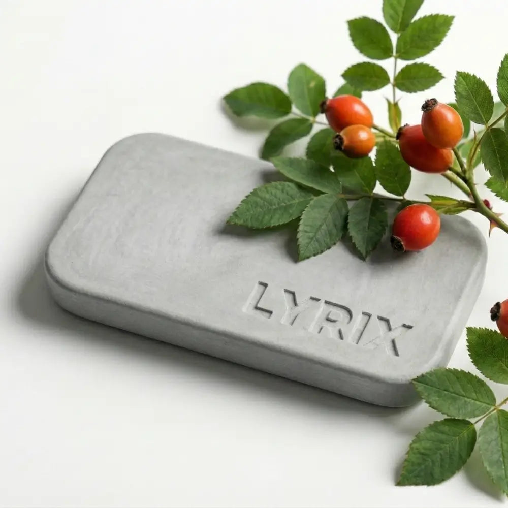 aromatizador_de_piedra_para_auto_gris_Lyrix_fragancia_Rose_Mosqueta